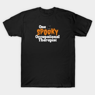 Occupational Therapy Halloween Design with White Letters T-Shirt
